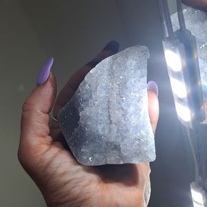 Huge, Druzy, Sparkly Agate Cut Base